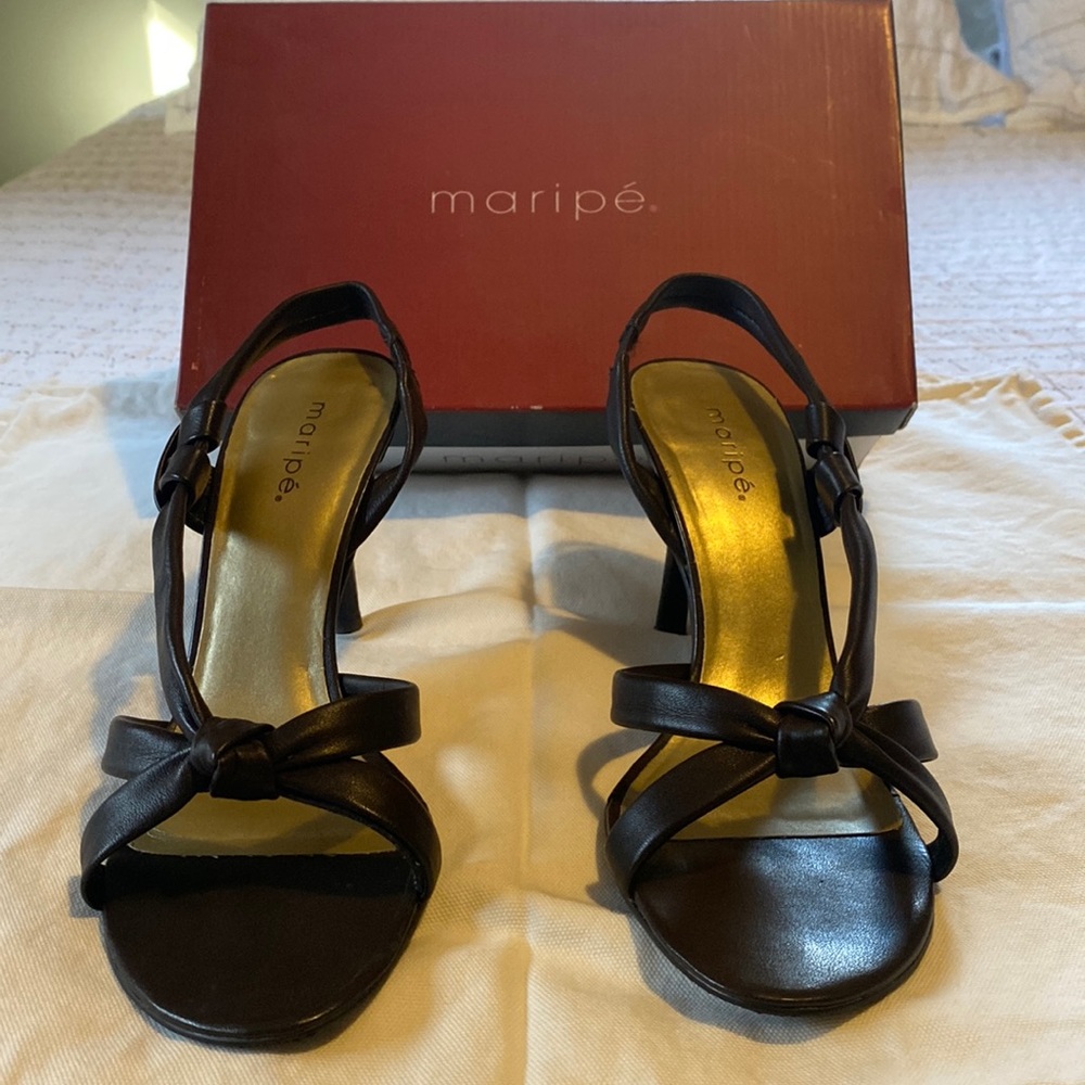 Maripe Keating Brown Heels with box worn once.